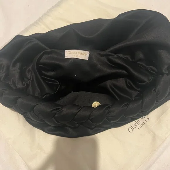 Olivia Wolfe London Custom Silk Purse in Black - Picture 4 of 6